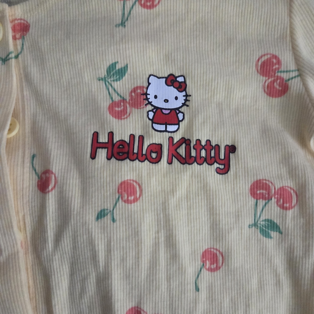 Hello Kitty Cream Cherry Button-Up - image 3